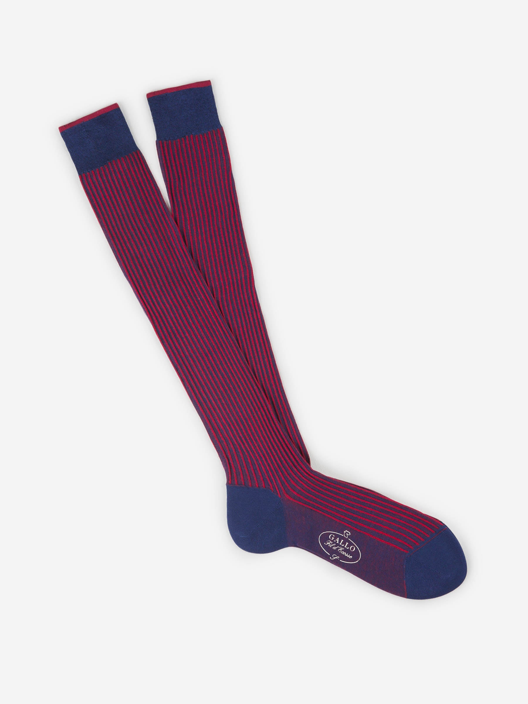 Gallo Hombre Barcelona Calcetines Motivo Rayas color Azul Noche sku 642-000429 02 - Foto 1