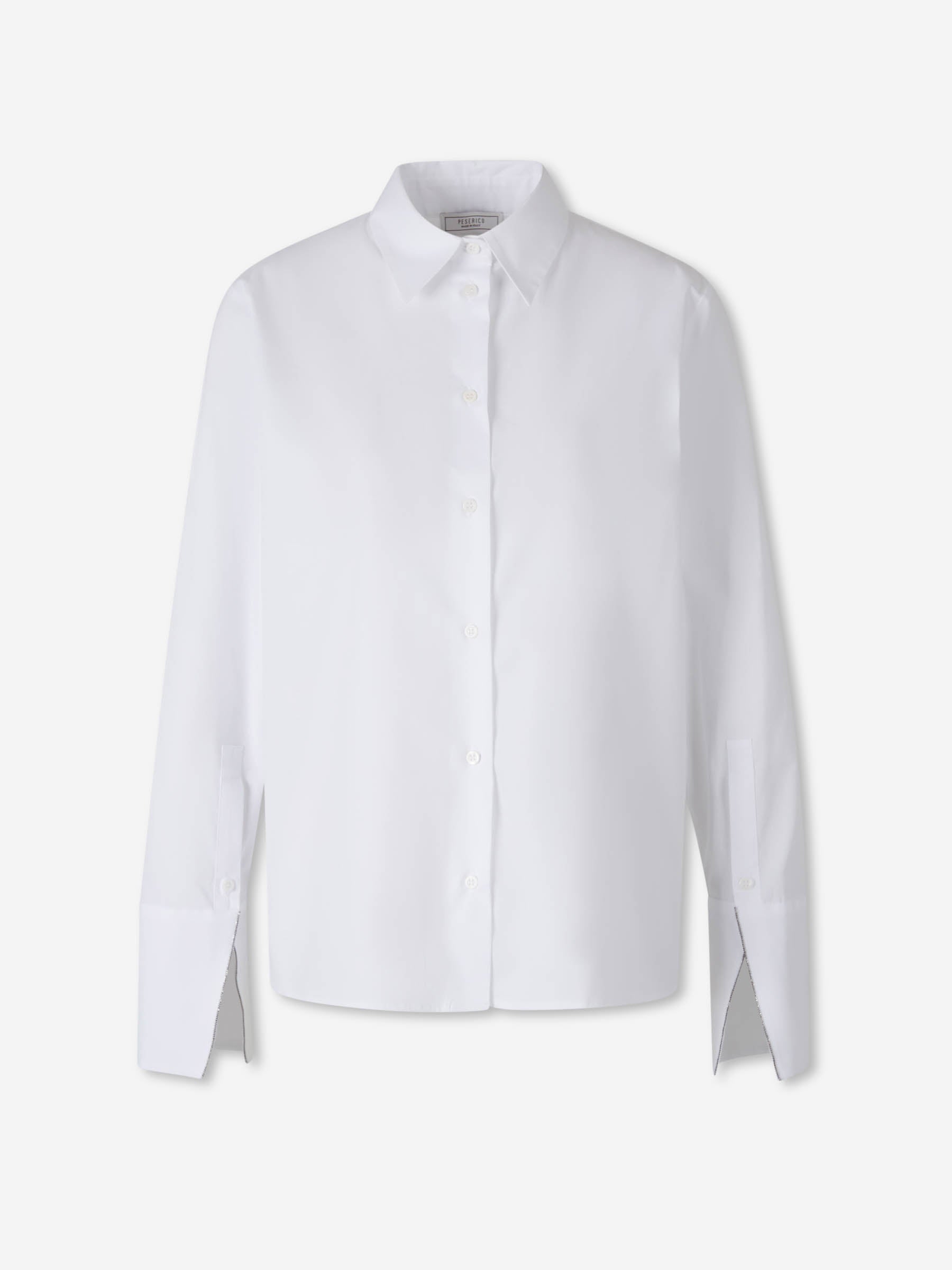 Peserico Mujer Barcelona Camisa Recta Algodón color Blanco sku 701-002275 01 - Foto 1