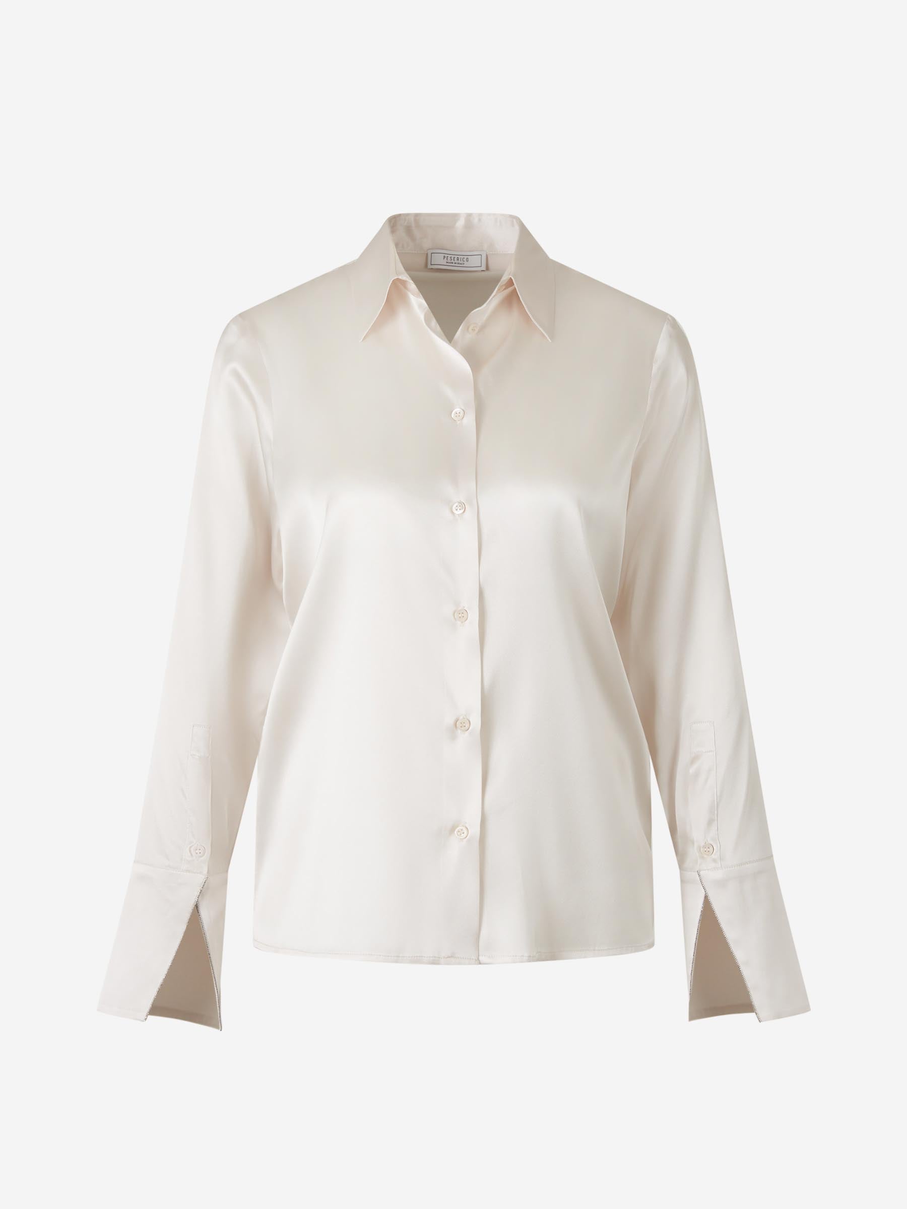 Peserico Mujer Barcelona Camisa Seda Lisa color Rosa Palo sku 701-002276 01 - Foto 1