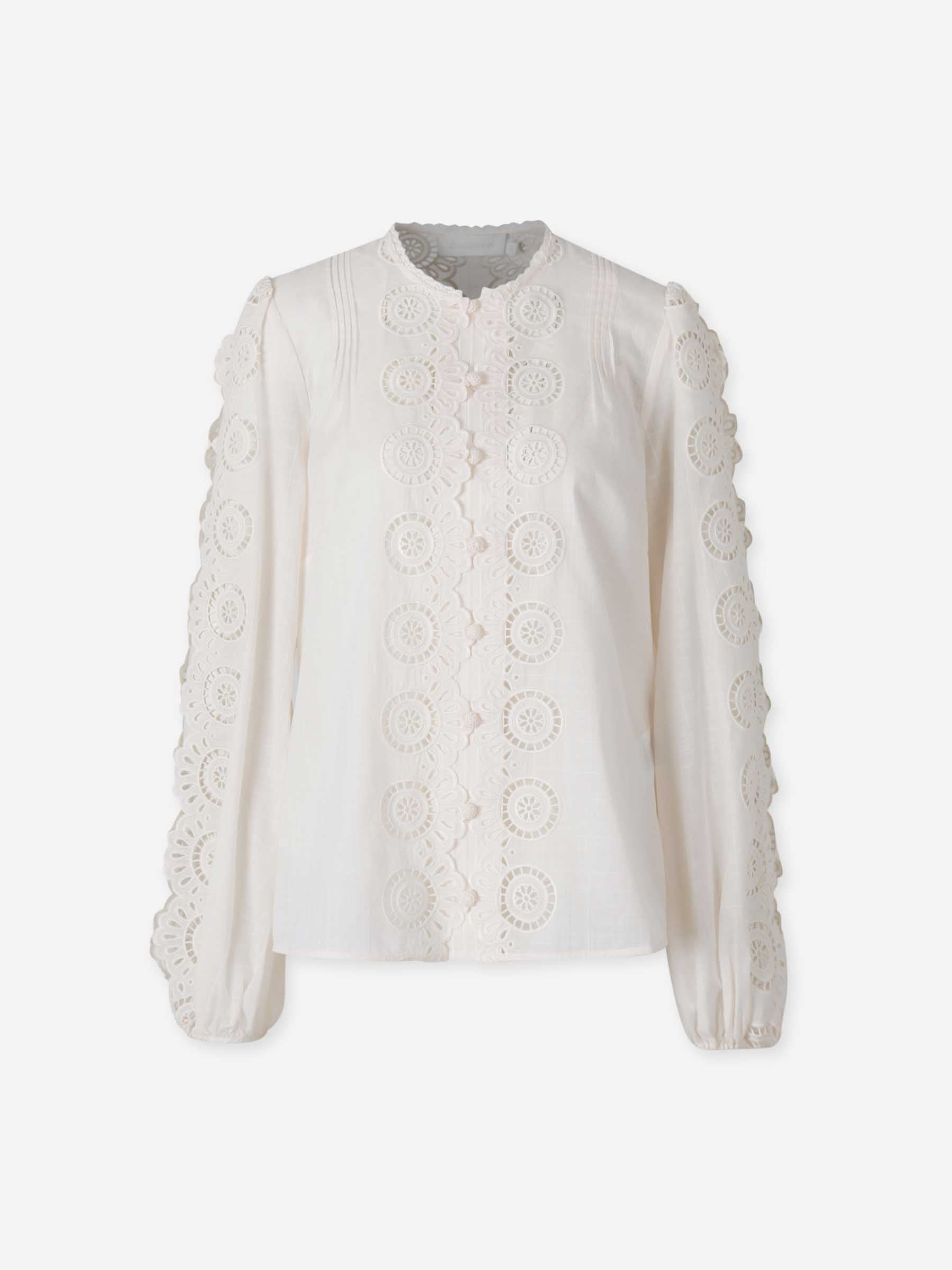 Zimmermann Mujer Barcelona Blusa Bordada Lucky color Crema sku 701-002286 01 - Foto 1