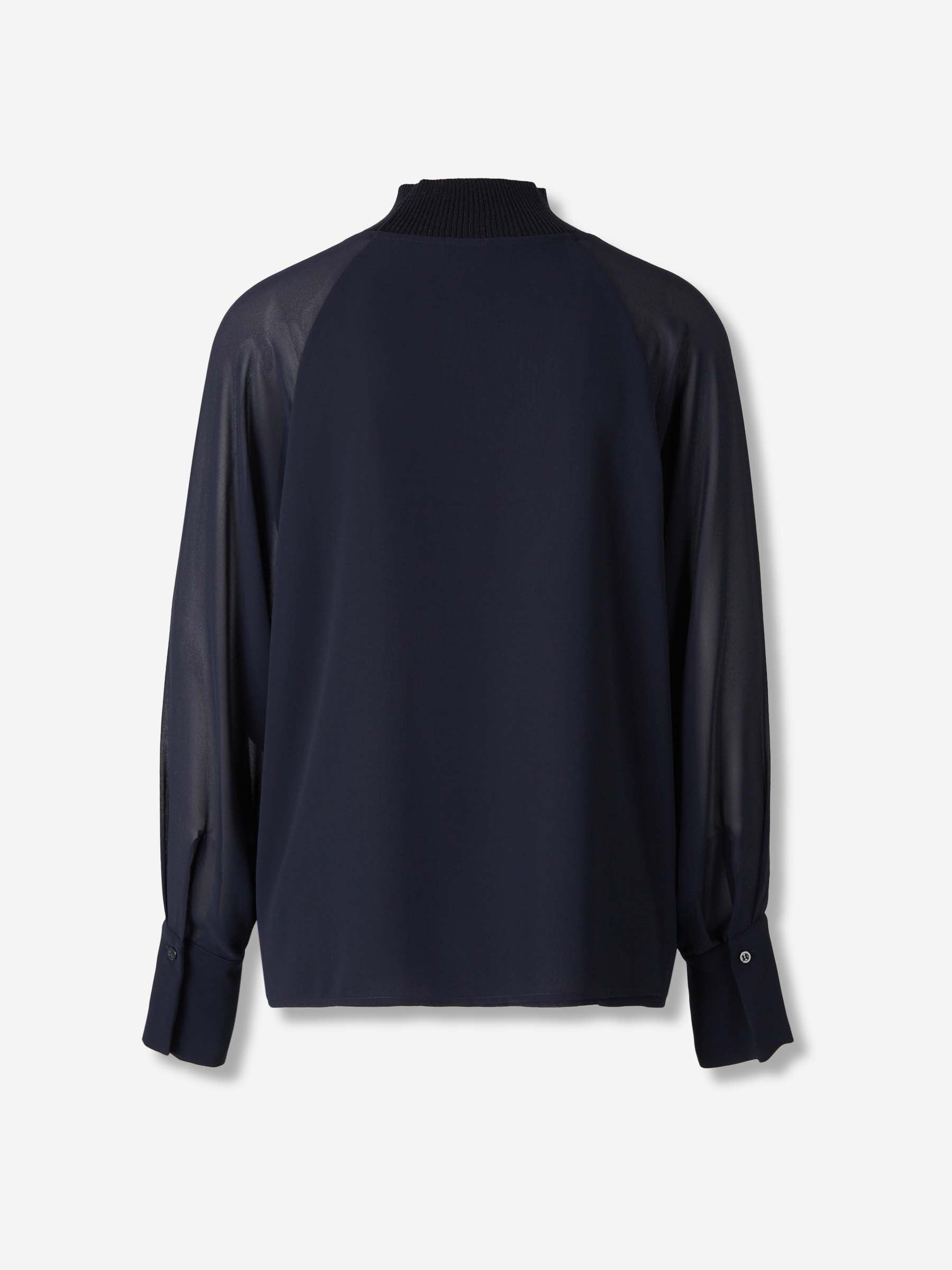 Peserico Mujer Barcelona Blusa Lisa Canalé color Azul Marino sku 701-002287 01 - Foto 2