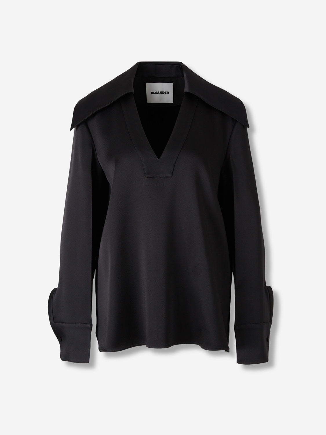 Jil Sander Mujer Barcelona Blusa Cuello Pronunciado color Negro sku 701-002294 01 - Foto 1