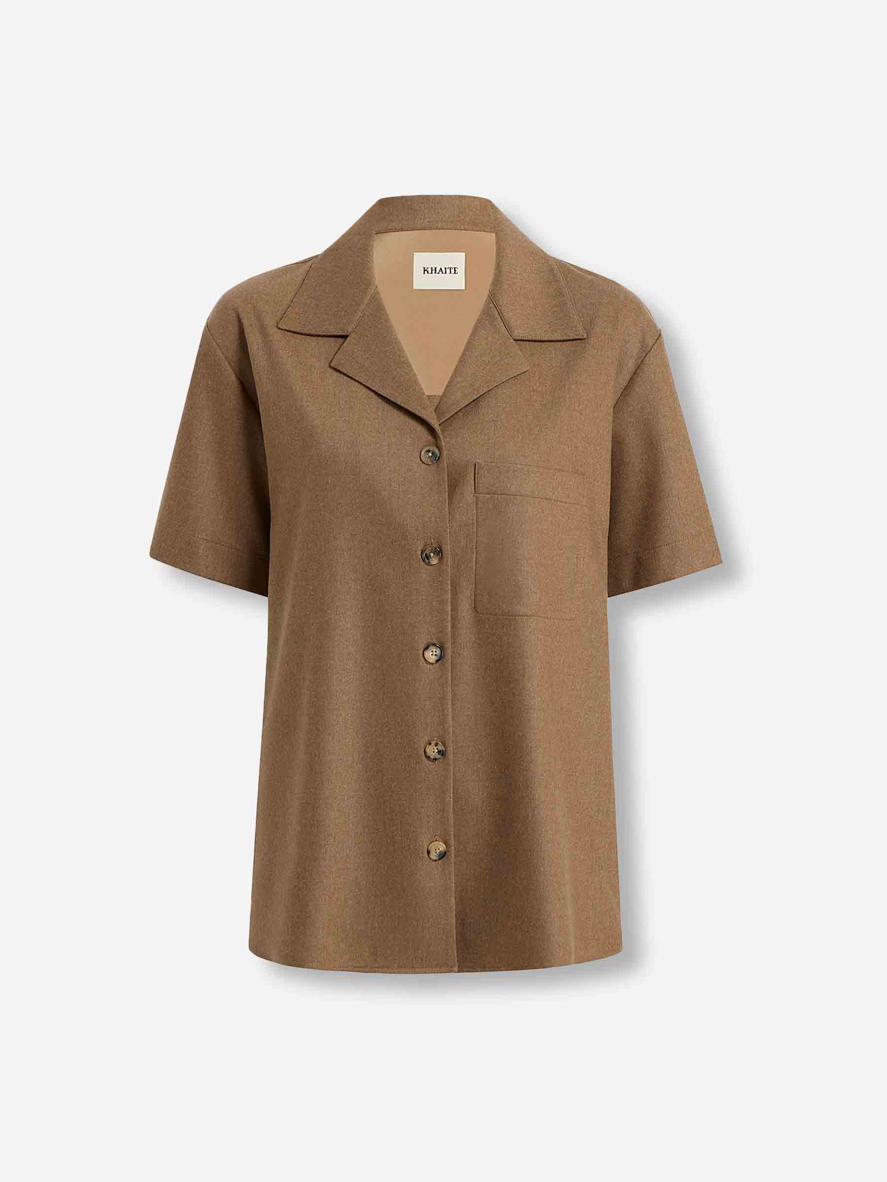 Khaite Mujer Barcelona Camisa Riordan color Camel sku 701-002296 01 - Foto 1
