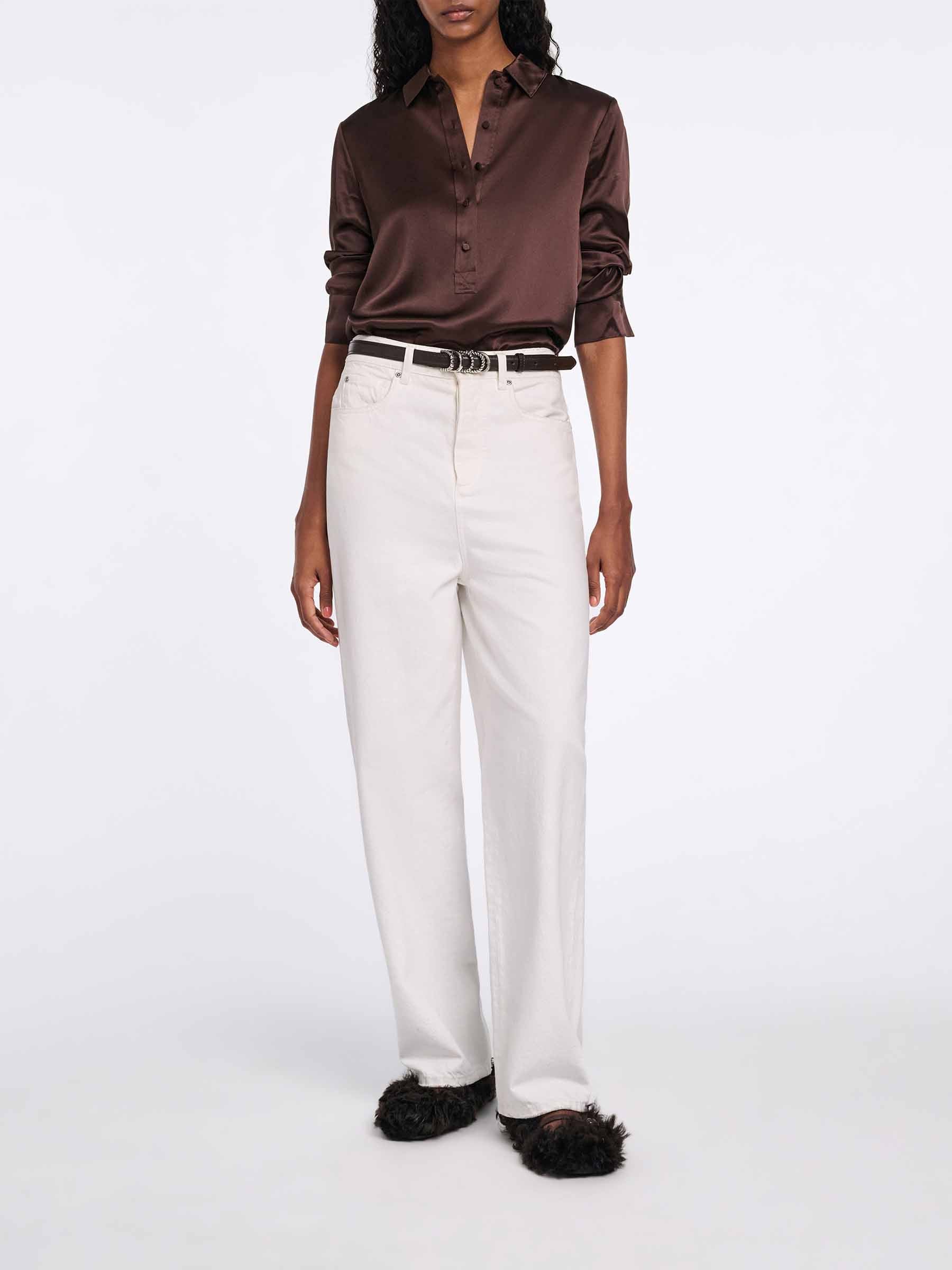 Dorothee Schumacher Mujer Barcelona Blusa Satinada Seda color Marrón sku 701-002298 01 - Foto 2