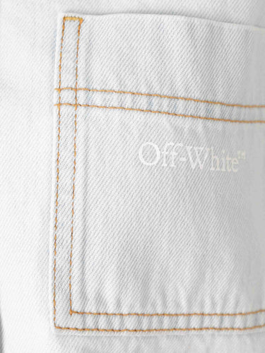 Off-White Mujer Barcelona Camisa Denim Cropped color Azul Denim Claro sku 701-002308 00 - Foto 3