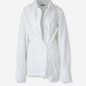 Dries Van Noten Mujer Barcelona Camisa Seda Drapeada color Blanco sku 701-002316 01 - Foto 1