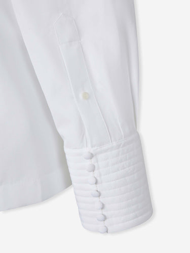 Dries Van Noten Mujer Barcelona Camisa Seda Drapeada color Blanco sku 701-002316 01 - Foto 5