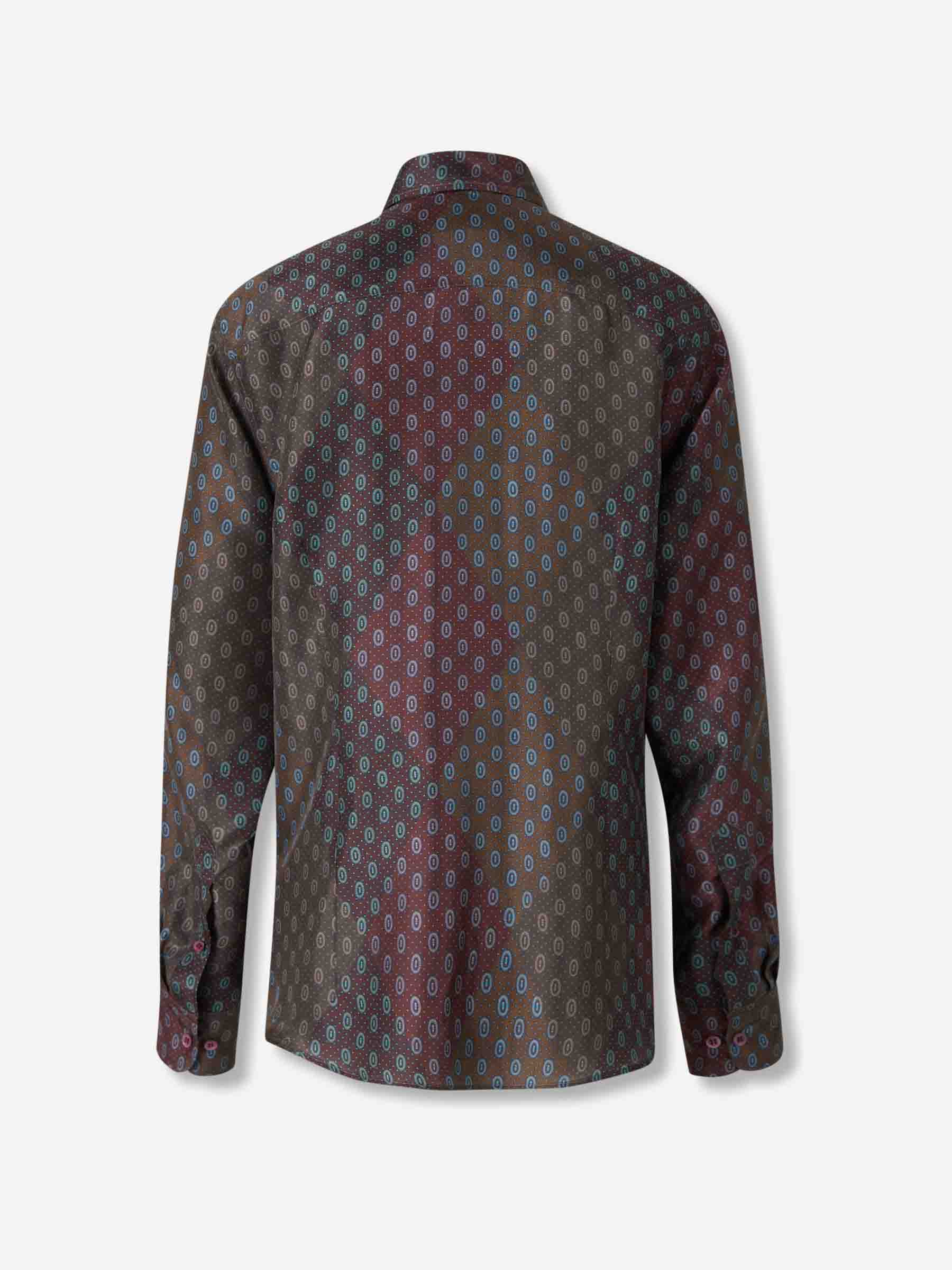 Dries Van Noten Mujer Barcelona Blusa Seda Estampada color Burdeos sku 701-002318 01 - Foto 2