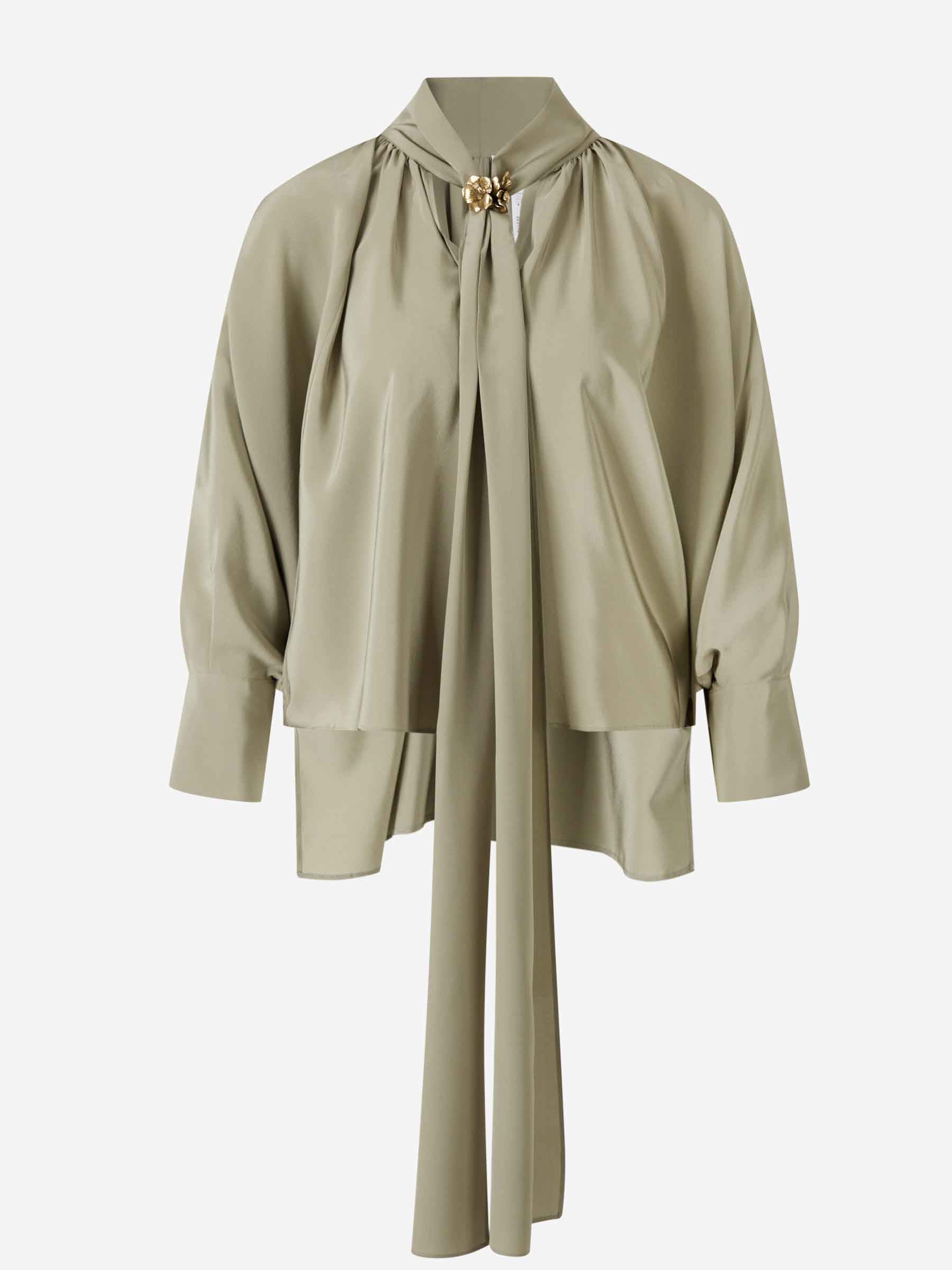 Max Mara Mujer Barcelona Blusa Seda Leonida color Verde sku 701-002319 01 - Foto 1