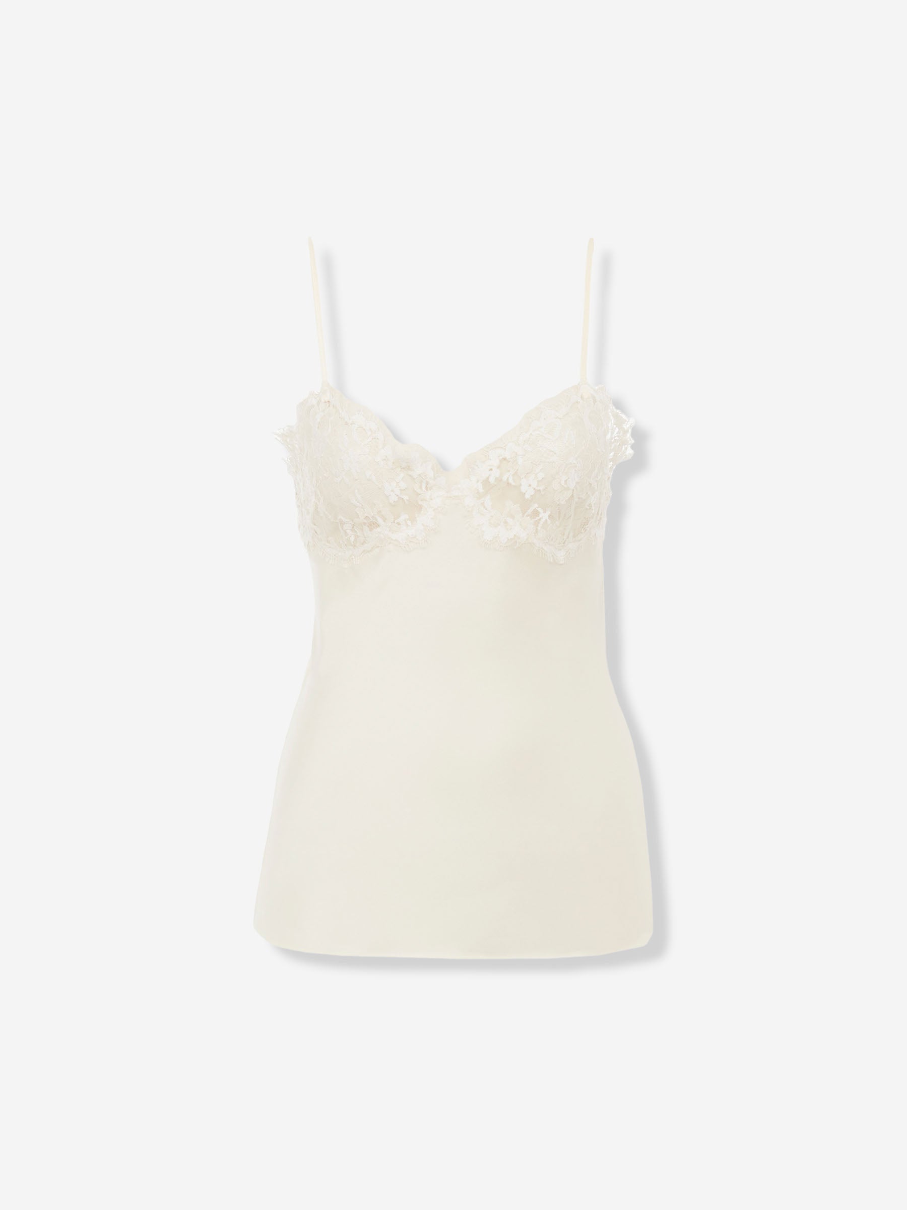 Chloé Mujer Barcelona Top Satén Seda color Marfil sku 701-002324 01 - Foto 1