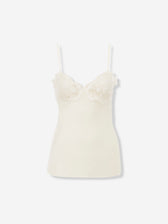 Chloé Mujer Barcelona Top Satén Seda color Marfil sku 701-002324 01 - Foto 1