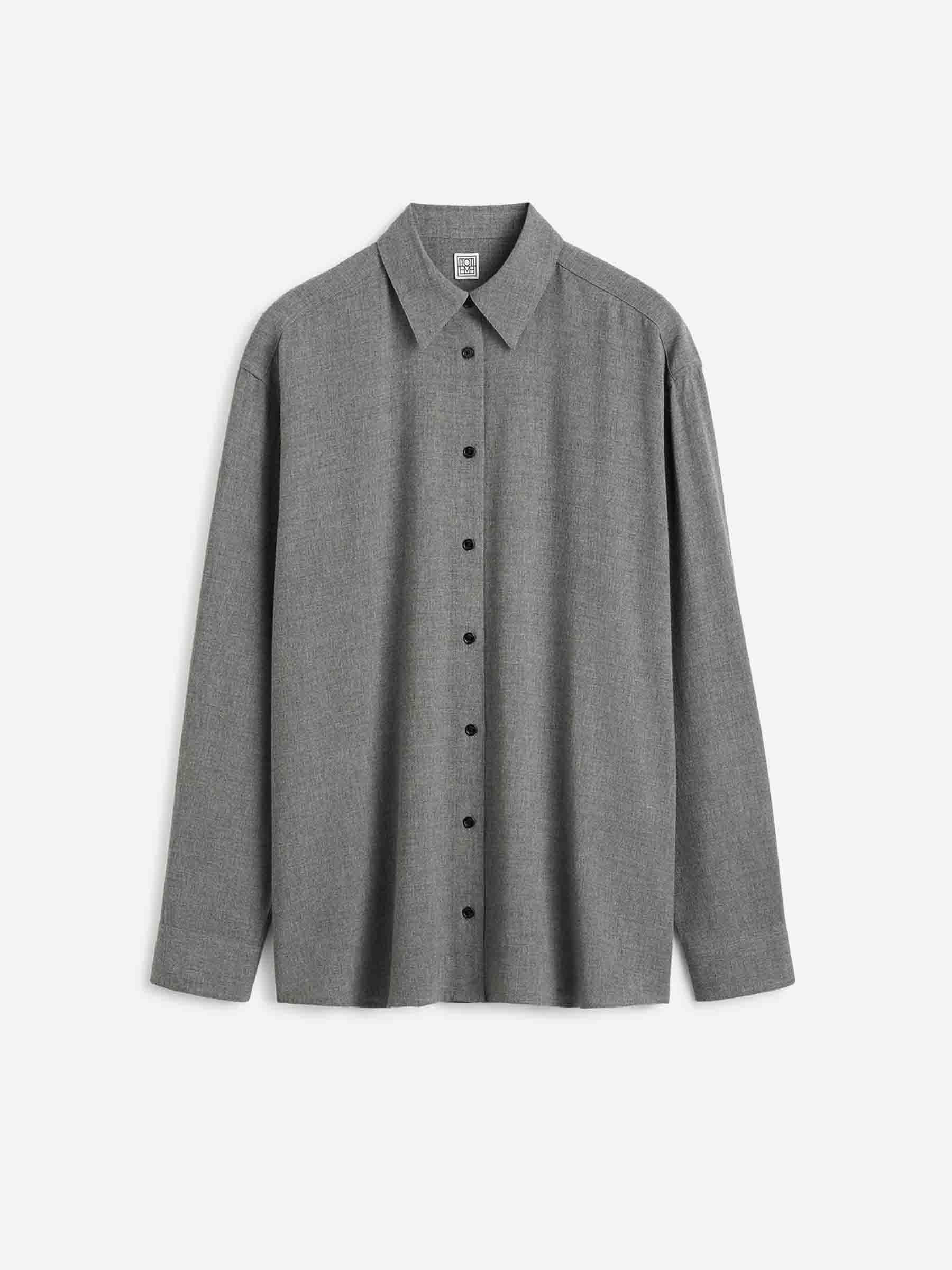 TOTEME Mujer Barcelona Camisa Lisa Oversize color Gris sku 701-002326 01 - Foto 1