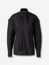 Lemaire Mujer Barcelona Blusa Ascot color Negro sku 701-002328 01 - Foto 1