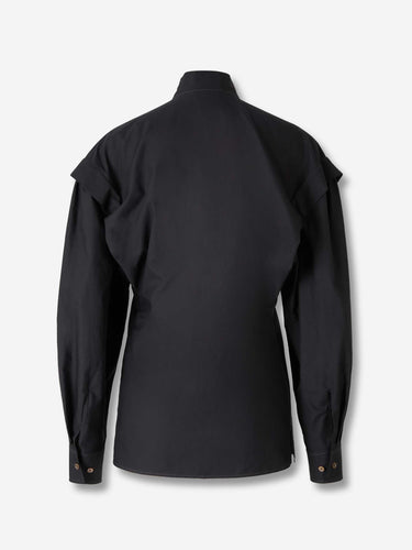 Lemaire Mujer Barcelona Blusa Ascot color Negro sku 701-002328 01 - Foto 2