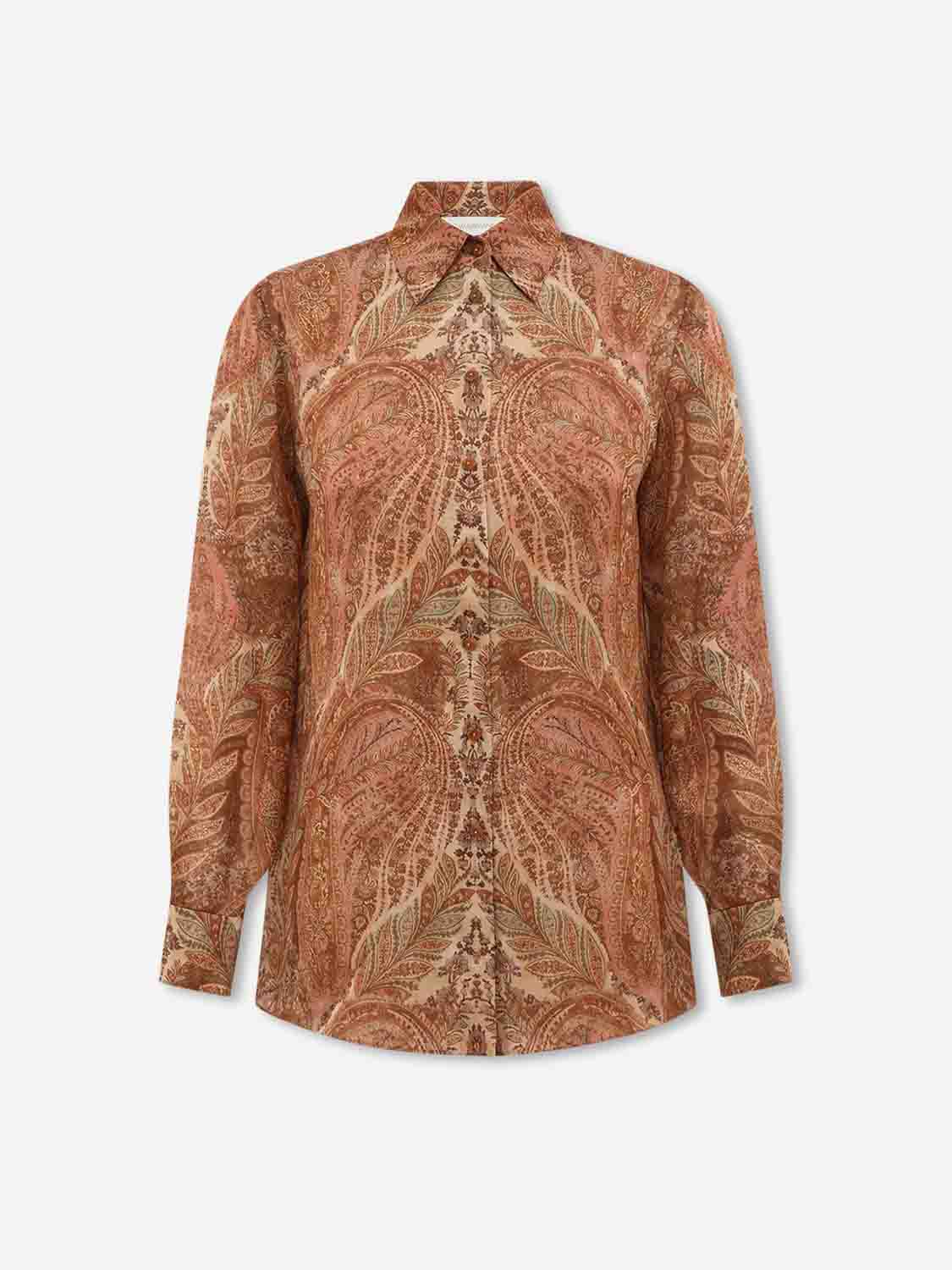 Zimmermann Mujer Barcelona Blusa Seda Paisley color Terracota sku 701-002330 01 - Foto 1