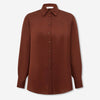 Zimmermann Mujer Barcelona Blusa Seda Lisa color Marrón Oscuro sku 701-002331 01 - Foto 1