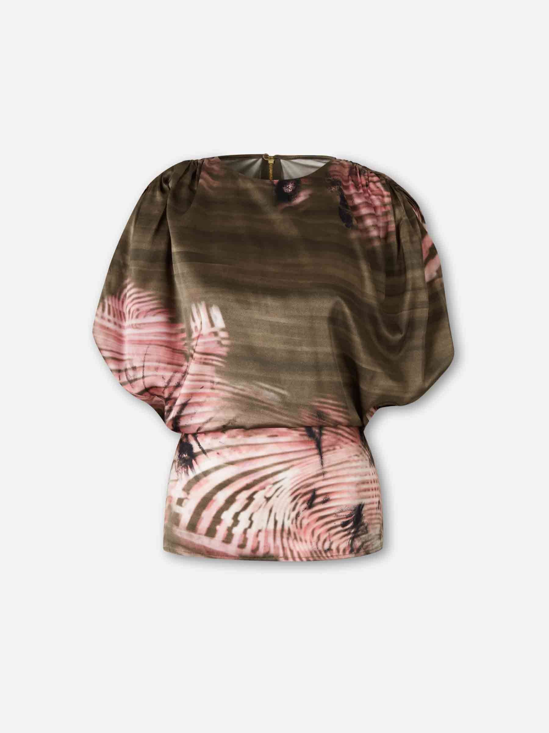 Silvia Tcherassi Mujer Barcelona Blusa Seda Alisa color Burdeos sku 701-002334 01 - Foto 1
