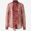 Saint Laurent Mujer Barcelona Camisa Seda Estampado color Rojo sku 701-002339 01 - Foto 1