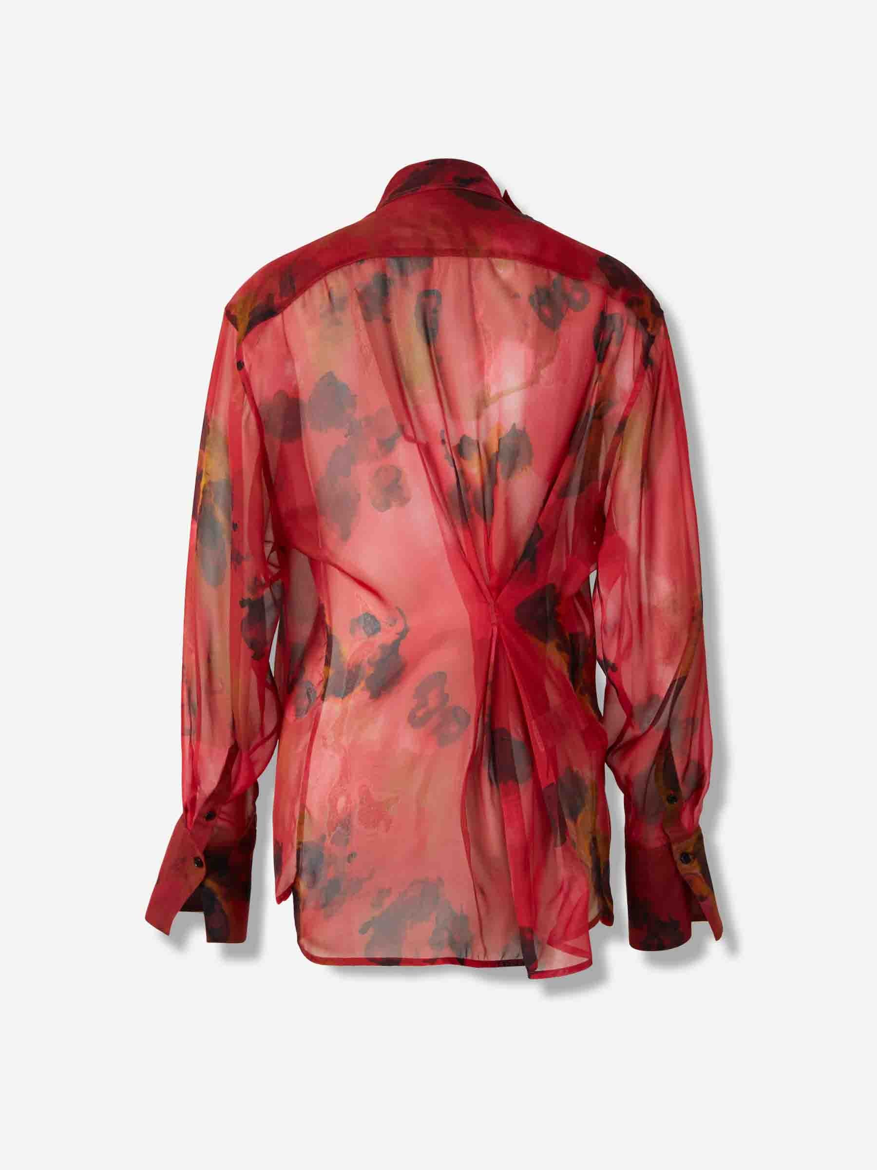 Victoria Beckham Mujer Barcelona Blusa Seda Estampada color Rojo sku 701-002340 01 - Foto 2