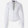 Mugler Mujer Barcelona Camisa Cremallera Algodón color Blanco sku 701-002355 01 - Foto 1