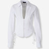 Mugler Mujer Barcelona Camisa Cremallera Algodón color Blanco sku 701-002355 01 - Foto 1