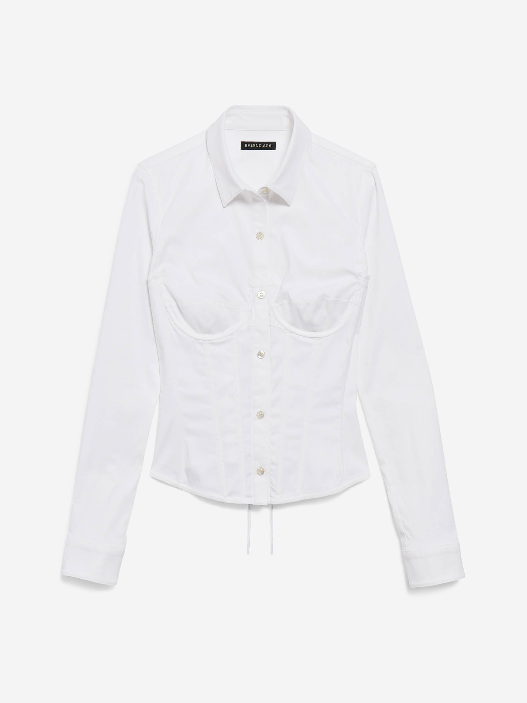 Balenciaga Mujer Barcelona Camisa Corsé color Blanco sku 701-002358 01 - Foto 1