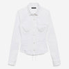 Balenciaga Mujer Barcelona Camisa Corsé color Blanco sku 701-002358 01 - Foto 1