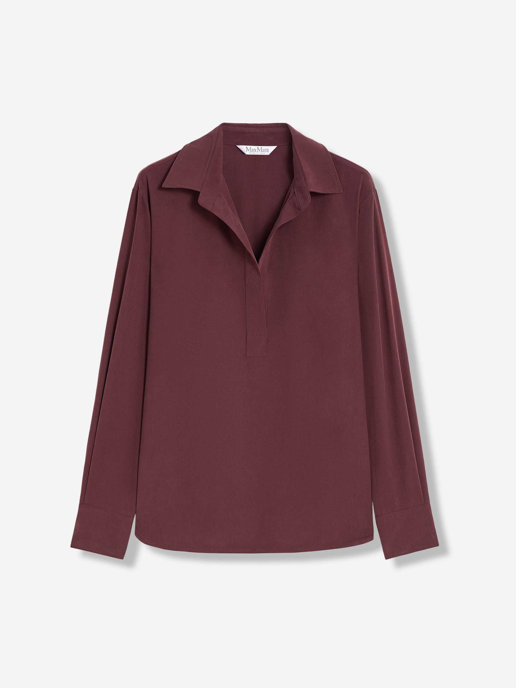 Max Mara Mujer Barcelona Blusa Seda color Burdeos sku 701-002360 01 - Foto 1