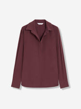 Max Mara Mujer Barcelona Blusa Seda color Burdeos sku 701-002360 01 - Foto 1