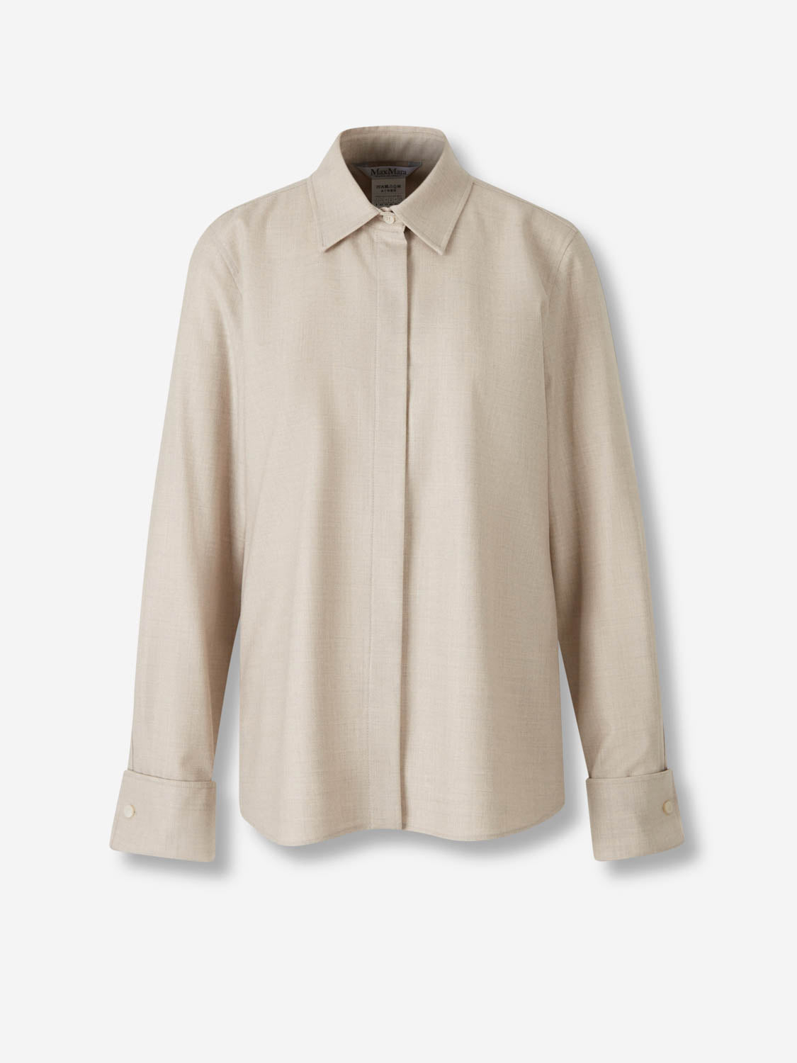 Max Mara Mujer Barcelona Camisa Cachemira color Beige sku 701-002361 01 - Foto 1