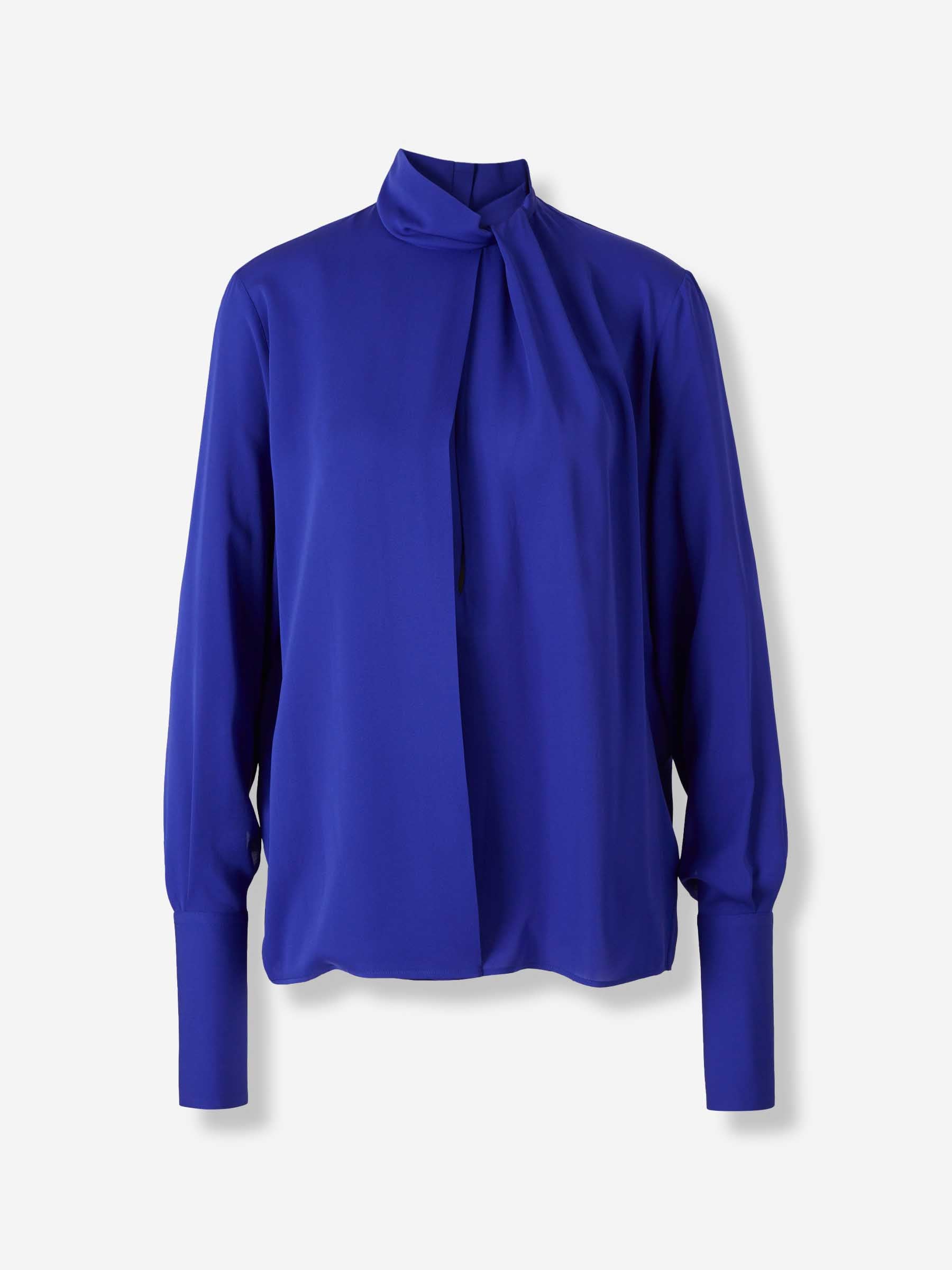 Tom Ford Mujer Barcelona Blusa Seda Georgette color Azul Real sku 701-002364 01 - Foto 1