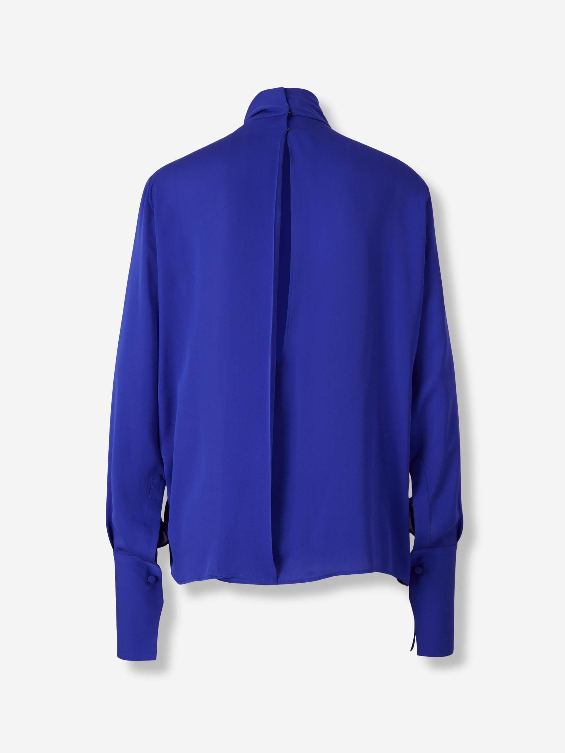 Tom Ford Mujer Barcelona Blusa Seda Georgette color Azul Real sku 701-002364 01 - Foto 2