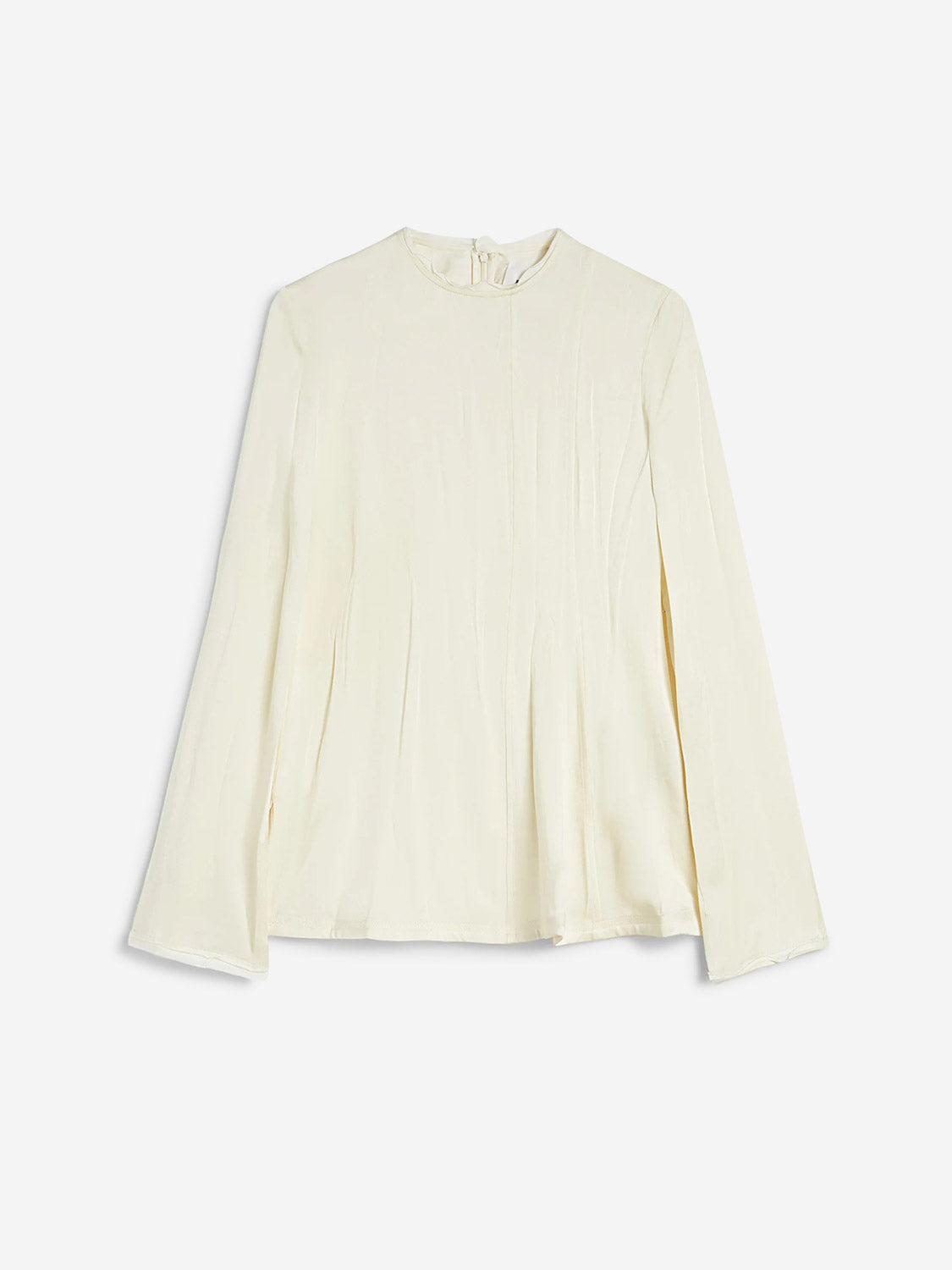 Jil Sander Mujer Barcelona Blusa Fluida Manga Larga color Marfil sku 701-002365 01 - Foto 1