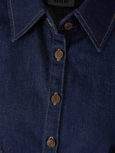 Agolde Mujer Barcelona Camisa Devon color Azul Denim Oscuro sku 701-002366 01 - Foto 3