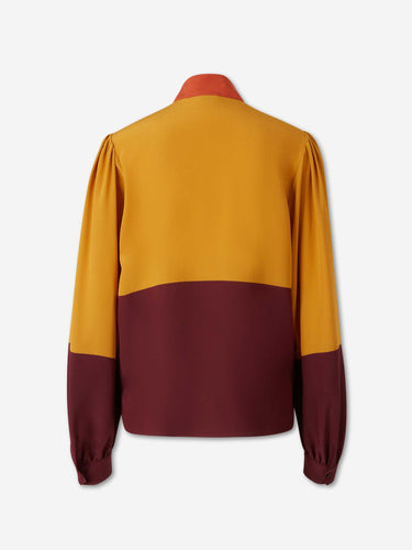 Saint Laurent Mujer Barcelona Blusa Colour Block color Multicolor sku 701-002367 01 - Foto 2