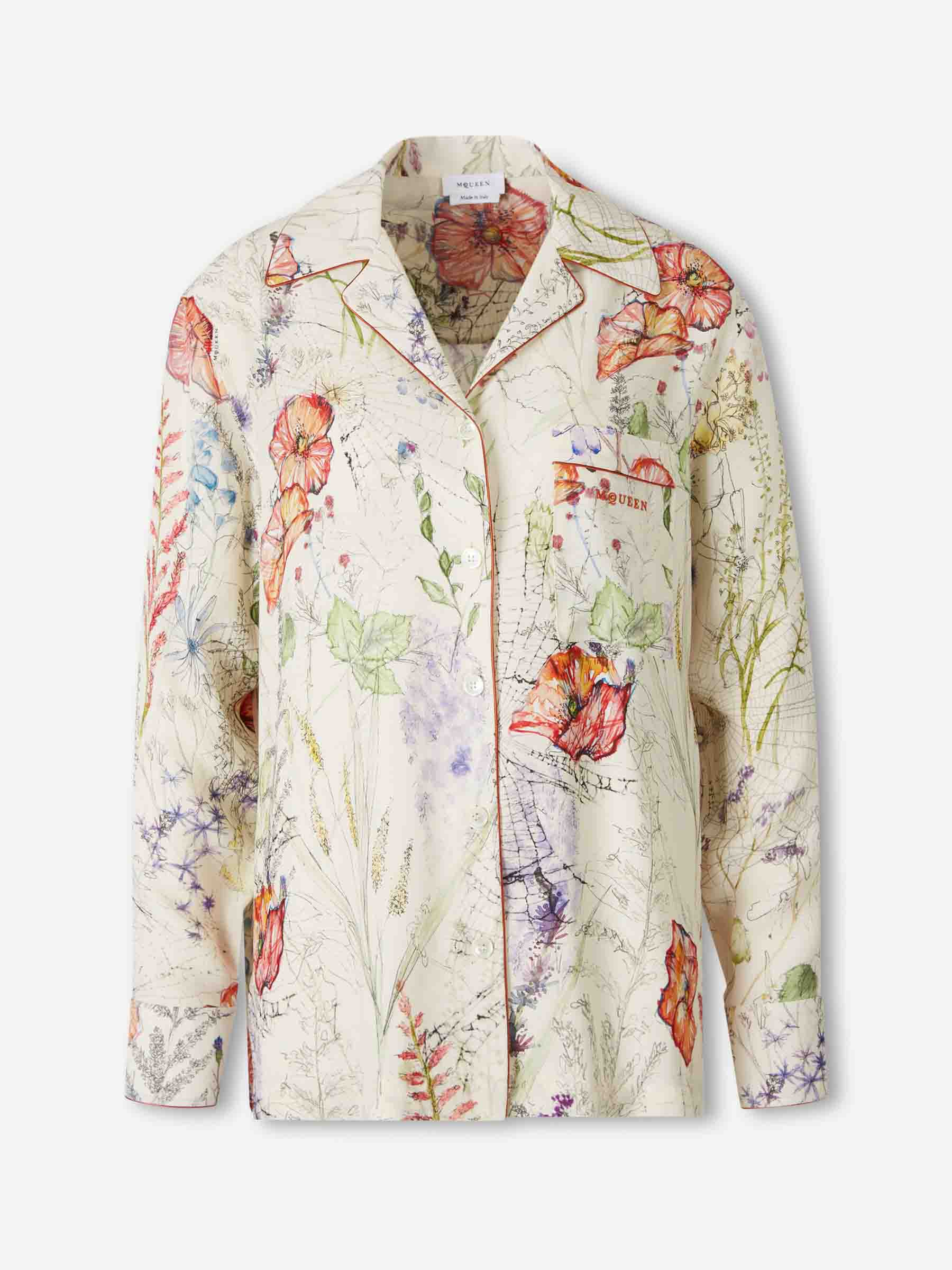 McQueen Mujer Barcelona Camisa Floral color Multicolor sku 701-002371 01 - Foto 1