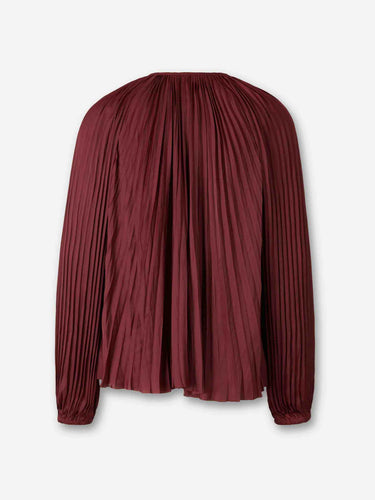 Ulla Johnson Mujer Barcelona Blusa Electra color Burdeos sku 701-002373 00 - Foto 2