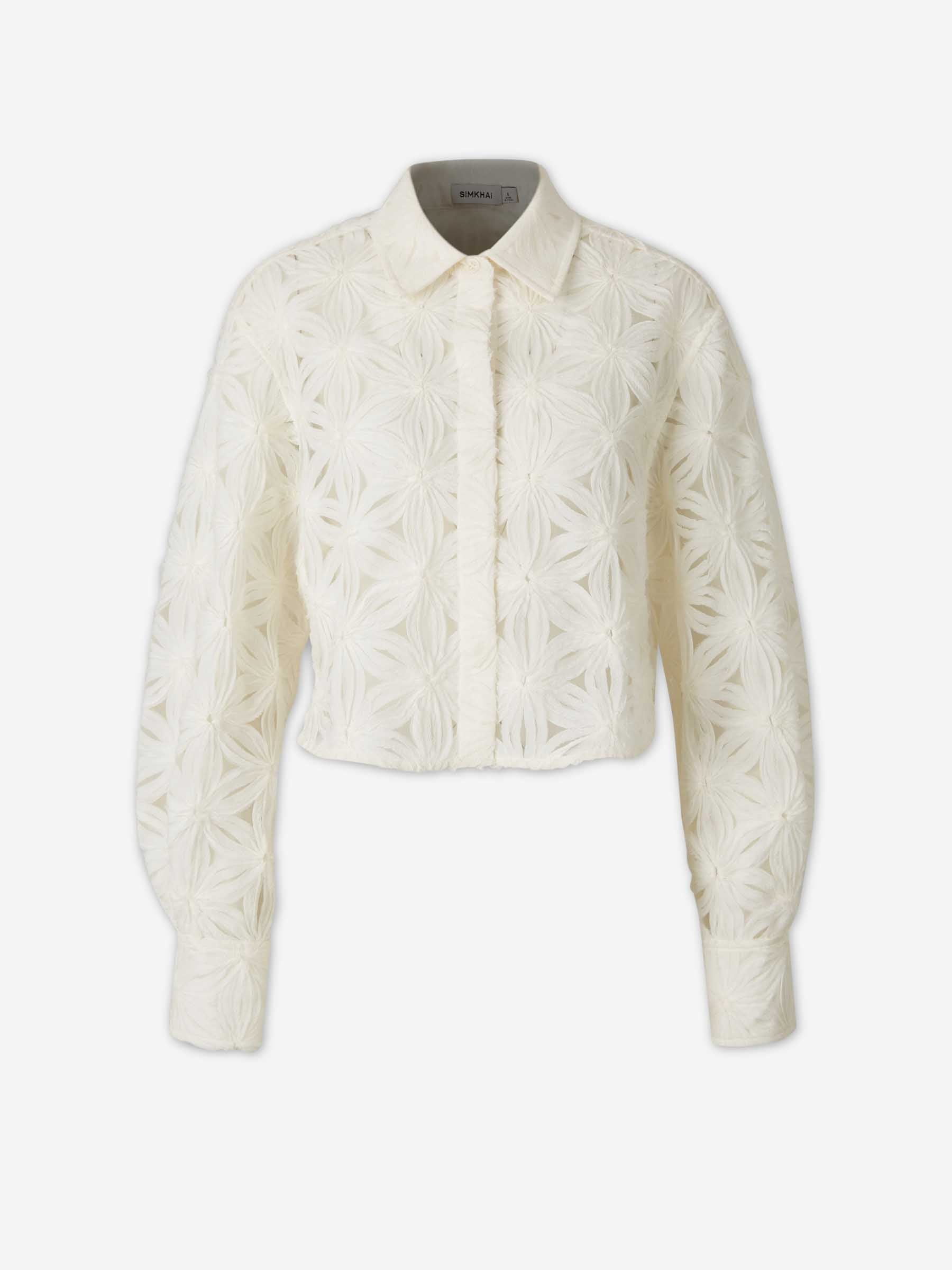 Simkhai Mujer Barcelona Blusa Floral Anders color Blanco sku 701-002375 01 - Foto 1