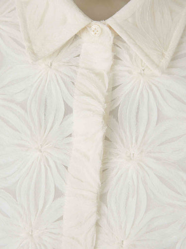 Simkhai Mujer Barcelona Blusa Floral Anders color Blanco sku 701-002375 01 - Foto 3