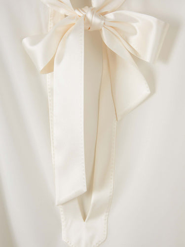 Tom Ford Mujer Barcelona Blusa Lisa Lazo color Blanco sku 701-002379 01 - Foto 3