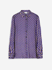 Dries Van Noten Mujer Barcelona Blusa Fluido Motivo Rayas color Violeta sku 701-002381 01 - Foto 1