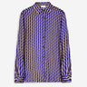 Dries Van Noten Mujer Barcelona Blusa Fluido Motivo Rayas color Violeta sku 701-002381 01 - Foto 1