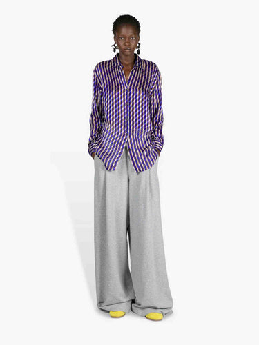 Dries Van Noten Mujer Barcelona Blusa Fluido Motivo Rayas color Violeta sku 701-002381 01 - Foto 2