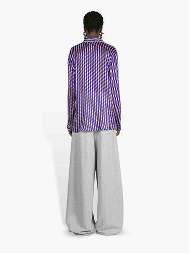 Dries Van Noten Mujer Barcelona Blusa Fluido Motivo Rayas color Violeta sku 701-002381 01 - Foto 3