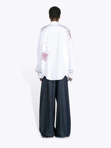 Dries Van Noten Mujer Barcelona Camisa Cocoon Oversized color Blanco sku 701-002382 01 - Foto 3