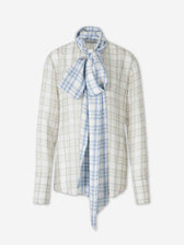 Acne Studios Mujer Barcelona Blusa con Lazada color Multicolor sku 701-002383 01 - Foto 1