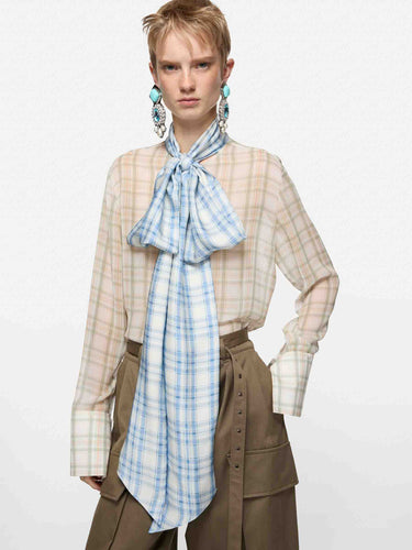 Acne Studios Mujer Barcelona Blusa con Lazada color Multicolor sku 701-002383 01 - Foto 2