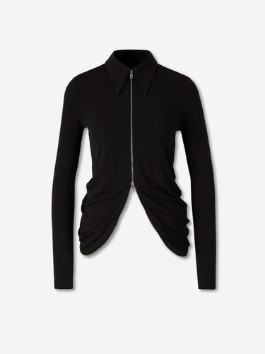 Alexander Wang Mujer Barcelona Camisa Drapeada Cremallera color Negro sku 701-002395 01 - Foto 1