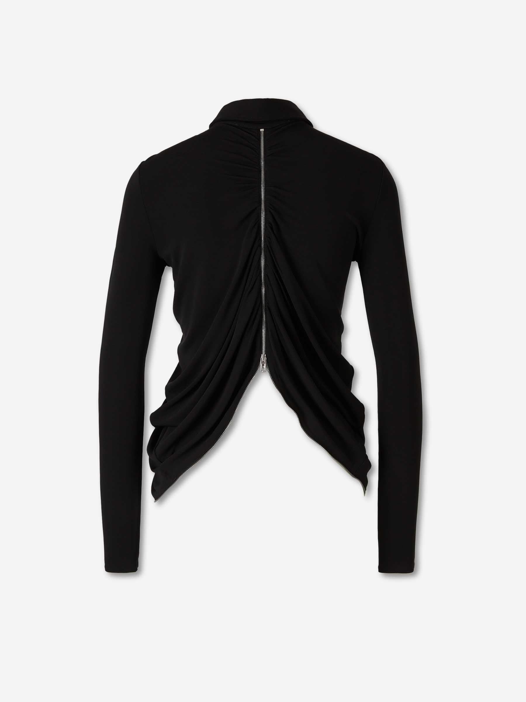 Alexander Wang Mujer Barcelona Camisa Drapeada Cremallera color Negro sku 701-002395 01 - Foto 2