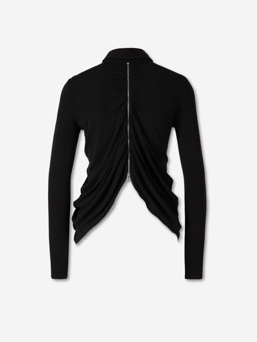 Alexander Wang Mujer Barcelona Camisa Drapeada Cremallera color Negro sku 701-002395 01 - Foto 2